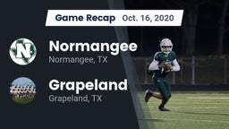 Recap: Normangee  vs. Grapeland  2020