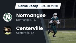 Recap: Normangee  vs. Centerville  2020