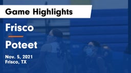 Frisco  vs Poteet  Game Highlights - Nov. 5, 2021