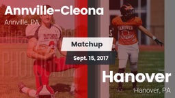 Matchup: Annville-Cleona vs. Hanover  2017