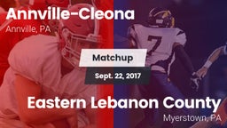 Matchup: Annville-Cleona vs. Eastern Lebanon County  2017