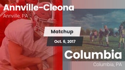 Matchup: Annville-Cleona vs. Columbia  2017