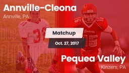 Matchup: Annville-Cleona vs. Pequea Valley  2017