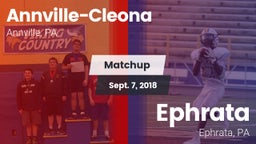Matchup: Annville-Cleona vs. Ephrata  2018