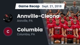 Recap: Annville-Cleona  vs. Columbia  2018