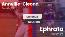 Matchup: Annville-Cleona vs. Ephrata  2019