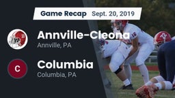 Recap: Annville-Cleona  vs. Columbia  2019