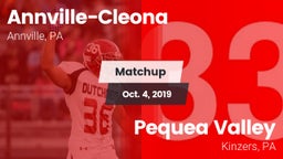 Matchup: Annville-Cleona vs. Pequea Valley  2019