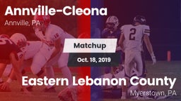 Matchup: Annville-Cleona vs. Eastern Lebanon County  2019