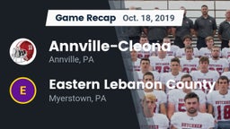 Recap: Annville-Cleona  vs. Eastern Lebanon County  2019