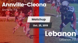 Matchup: Annville-Cleona vs. Lebanon  2019