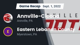 Recap: Annville-Cleona  vs. Eastern Lebanon County  2022