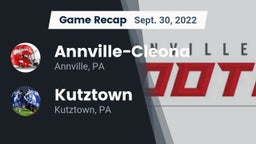 Recap: Annville-Cleona  vs. Kutztown  2022