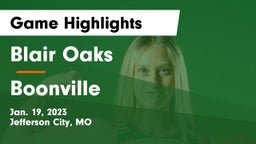 Blair Oaks  vs Boonville  Game Highlights - Jan. 19, 2023