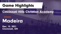 Cincinnati Hills Christian Academy vs Madeira  Game Highlights - Dec. 13, 2021