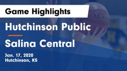 Hutchinson Public  vs Salina Central  Game Highlights - Jan. 17, 2020