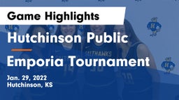 Hutchinson Public  vs Emporia Tournament Game Highlights - Jan. 29, 2022