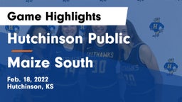 Hutchinson Public  vs Maize South  Game Highlights - Feb. 18, 2022