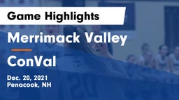 Merrimack Valley  vs ConVal  Game Highlights - Dec. 20, 2021