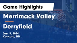 Merrimack Valley  vs Derryfield  Game Highlights - Jan. 5, 2024