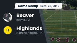 Recap: Beaver  vs. Highlands  2019