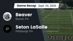 Recap: Beaver  vs. Seton LaSalle  2020