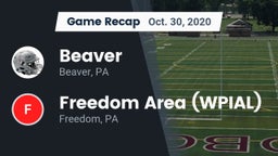 Recap: Beaver  vs. Freedom Area  (WPIAL) 2020