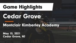Cedar Grove  vs Montclair Kimberley Academy Game Highlights - May 15, 2021