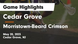 Cedar Grove  vs Morristown-Beard Crimson Game Highlights - May 20, 2023