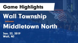 Wall Township  vs Middletown North  Game Highlights - Jan. 22, 2019