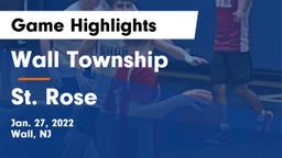 Wall Township  vs St. Rose  Game Highlights - Jan. 27, 2022