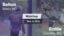 Matchup: Belton   vs. Battle  2016