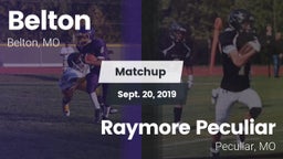 Matchup: Belton   vs. Raymore Peculiar  2019