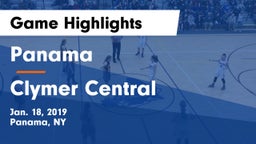 Panama  vs Clymer Central  Game Highlights - Jan. 18, 2019