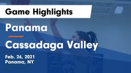 Panama  vs Cassadaga Valley Game Highlights - Feb. 26, 2021