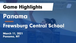 Panama  vs Frewsburg Central School Game Highlights - March 11, 2021