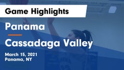 Panama  vs Cassadaga Valley Game Highlights - March 15, 2021