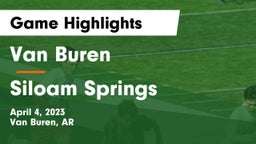 Van Buren  vs Siloam Springs  Game Highlights - April 4, 2023
