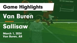 Van Buren  vs Sallisaw  Game Highlights - March 1, 2024