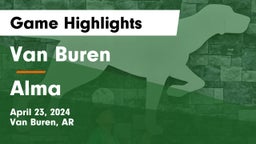 Van Buren  vs Alma  Game Highlights - April 23, 2024