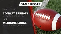 Recap: Conway Springs  vs. Medicine Lodge  2015