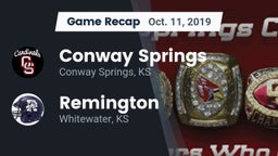 Recap: Conway Springs  vs. Remington  2019