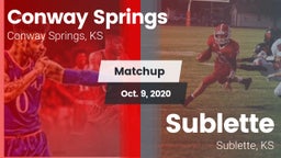 Matchup: Conway Springs High vs. Sublette  2020