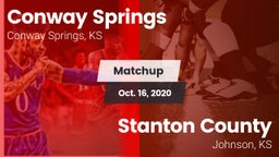Matchup: Conway Springs High vs. Stanton County  2020