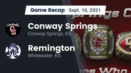 Recap: Conway Springs  vs. Remington  2021