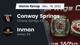 Recap: Conway Springs  vs. Inman  2022