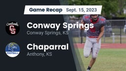 Recap: Conway Springs  vs. Chaparral  2023