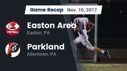 Recap: Easton Area  vs. Parkland  2017