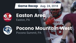 Recap: Easton Area  vs. Pocono Mountain West  2018
