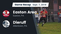 Recap: Easton Area  vs. Dieruff  2018